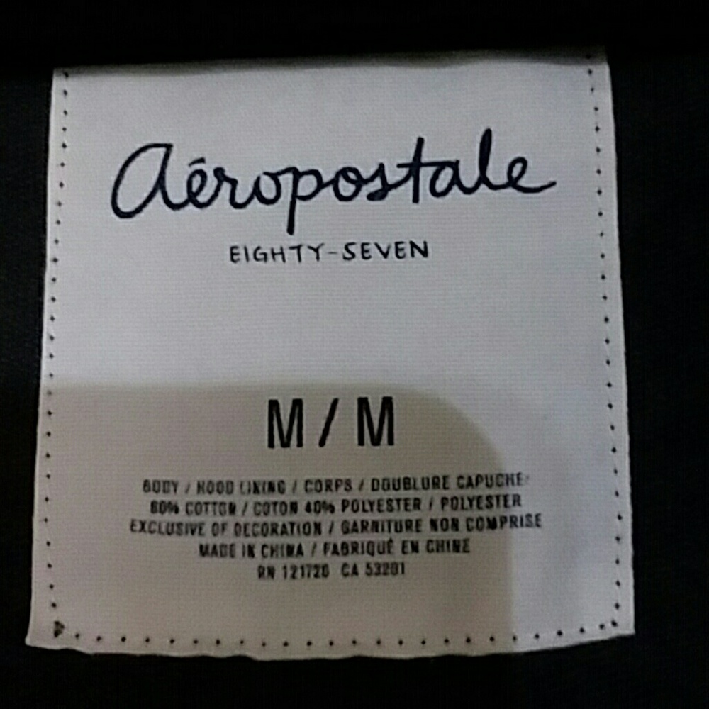 Aeropostale hooded grey hoodie. Size M - Picture 2 of 5